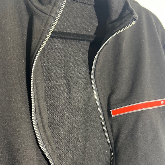 Prada Black Jacket with Red Stripe - Picture 6 of 8